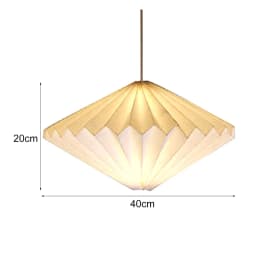 Paper Lantern Shade Nordic Style Folding Pendant Light Shade Creative Decorative Lamp Cover for Living Room Decor(without Light)