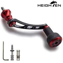 HEIGHTEN 56mm Reel Handle (With 24mm TPE Knob) for Shimano Twin Power Daiwa Certate LT Spinning Reel