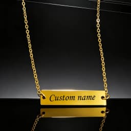 Personalized Customization of Name Pendant Necklace with Different Fonts and Styles for Perfect Party and Holiday Gifts Family