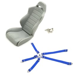 AXSPEED Simulation Rubber Driver Chair Seat & Belt for Axial Wraith 90018 90020 90031 1/10 RC Crawler Car Decoration Parts