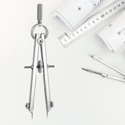 PHYHOO Professional Divider Spring Calipers Compass Protractor Jewelry Tool for Solid and Plane Precis