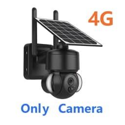 SHIWOJIA Outdoor Camera 4G / Wifi Solar Powered 7500mAh Battery with 5W Solar Panels 4MP Color Night Vision Wireless Garden CCTV