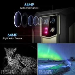 Ulefone Armor 24 Rugged Smartphone Up to 24GB RAM 256GB ROM 22000mAh 66W 64MP Night Camera 6.78"120Hz Android 15 Global Version