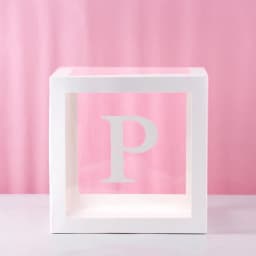 1st Birthday Transparent Alphabet Balloon Box Wedding Custom Name Decor One Birthday Party Decorations Kids Baby Shower Boy Girl