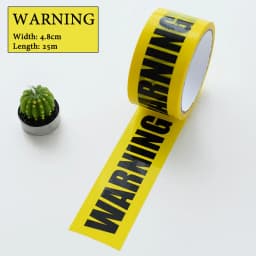 1/Roll 24mm*25m Warning Tape Danger Caution Fragile Barrier Remind DIY Sticker Work Safety Adhesive Tapes For Mall Store School