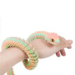 3D Printed Snake Movable Joint Fidget Toy Figurine Simulation Snake Office Desktop Ornament Gifts Crafts Figurines Miniatures