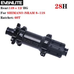 EVANLITE 350 freio a disco usado bicicleta reta bucket drive selado rolamento ultra leve 36t catraca boost hg/xd/ms dt swiss