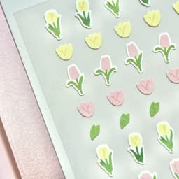 Korean Import Suatelier Mini Flowers and Plants Paper Stickers Scrapbooking Diy Journal Cute Deco Kawaii Stationery Sticker 126