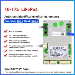 JBD 6S 8S 10S 13S 14S 16S 18S LiFepo4 BMS 24V 36V 48V Smart BMS 20A 30A 40A 50A 60A 80A 100A 120A Balance Lithium 18650 Battery