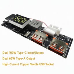 3-5S PD 100W Power Bank Module With MPPT Solar Charging DIY Mainboard For Lithium Battery Protection And Fast Charging