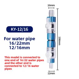 Aquarium Quick Connect water pipe water flow controller Fish Tank Filter Barrel Quick Connect Connector reducer adapter 12/16mm