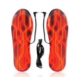1/2 Pair Electrically heated insoles Foot Warming Warmer Pad Mat Winter Outdoor Walking Heating Insole Winter Warm unisex