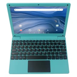 10.3 inch Laptop Android 12 Computer Quad Core Powered Netbook 2G RAM+64GB ROM Mini Laptop Computer for Kids with Bag Mouse Blue