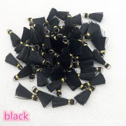 100/50Pcs 20mm Mini Metal Hanging Ring Tassel Trim Pendant DIY Craft Jewelry Handmade Earrings Decor Materials Fringe Trim