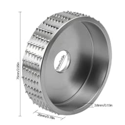 Round Wood Angle Grinding Wheel Sanding Carving Rotary Tool Abrasive Disc 75mm Angle Grinder Rasp Wheel Tungsten Carbide Coating