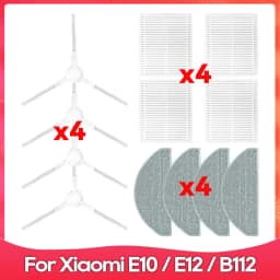 Fit For ( Xiaomi Robot Vacuum S20, E10, E12, E10C, B112, C103, Mijia 3C Plus, 3C Pro ) Main Side Brush Filter Mop Accessory Part