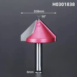 HUHAO 6mm Shank V Shape Wood Router Bit 60 90 120 150 Degrees 3D Engraving Bit Carbide End Mill for Wood MDF Cutting Slotting