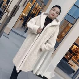 New Fried Dough Twists Environment-friendly Mink Fur Coat Long Coat Original Knitting Thickened Loose Korean Hoodie