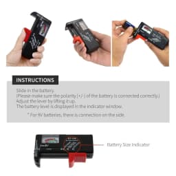 Universal BT168 Digital Battery Tester Volt Checker for AA AAA 9V Button Multiple Size Battery Tester Voltage Meter Tools BT-168