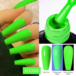 MEET ACROSS 7ml Orange Red Pink Gel Nail Polish Laser Sparkling Soak Off Semi Permanent Nail Art UV Gel Varnishes Spring Summer