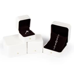 High Quality PU Leather Jewely Boxes Necklace Bangle Bracelet Ring Gift Packaing Case with Custom Logo