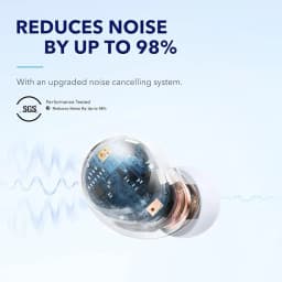 Soundcore by Anker Space A40 ANC Earbuds, Auto-Adjust, 98% Noise Reduction, 50H Playtime, App Control, Wireless C (Refurbished)