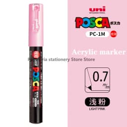 1 UNI POSCA PC-1M Marker Art Supplies for Artist POP Poster Pen Graffiti Advertising 0.7mm Art Stationery Multi-color Optional