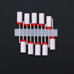 10pcs Ceramic Nail Drill Bits Set Milling Cutter for Electric Manicure Bit Flame Corn Files Pedicure Machine Polish Accesoires