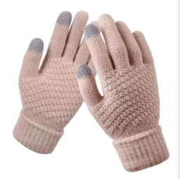 Winter Touch Screen Gloves Women Men Warm Stretch Knit Mittens Imitation Wool Full Finger Guantes Female Crochet Luvas Thicken