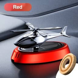 Helicopter Propeller Solar Air Freshener - Styling Car Interior Decor Aromatherapy Diffuser with Rotary Perfume, Solar Powered