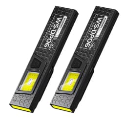 LED COB Flashlight Type C Rechargeable 600LM Portable Mini Torch Pocket Lantern Flood Work Light With Magnet For Emergency