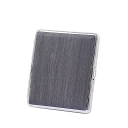 20 pack Leather Cigarette case creative personalized imitation wood grain Coarse tobacco men portable cigarette box accessories