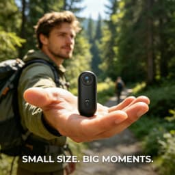 4K HD Mini Vlog Camera with WiFi Wireless Portable Action Body Cam for Sports Travel Photography Pocket Sized Video Recorder