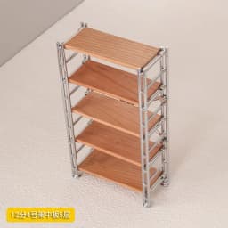 1:6 1:12 BJD Dollhouse Wrought Iron Storage Rack Miniature Items Bookcase Mini Storage Rack Dolls House Accessories Furniture