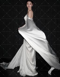 OLOEY Simple A-Line Silk Satin Off Shoulder Korea Wedding Dresses Elegant Long Bridal Gowns Customized 웨딩드레스 Photo Shoot