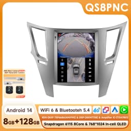 Android 14 2Din Car Radio for Subaru Outback Impreza Legacy 2009-2014 Multimedia Video Player Carplay 4G Stereo 9.7"
