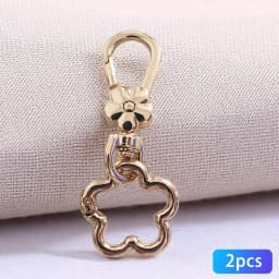 2 Pcs Flower Keychain for Women with Lobster Clasp Flower Keychains Cute Bag Pendant Decoration