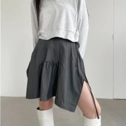 Matakawa Y2k Irregular Skirts for Women Solid Spring Autumn Vintage Ins Fashion Faldas Mujer High Waist A-line Sexy Mini Skirt