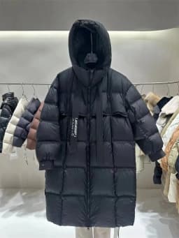 пуховик женский зимний Warm Winter Women Coat Long Jacket Korea Oversized Loose Hooded Coats Female Casual Long Overcoat 다운패딩