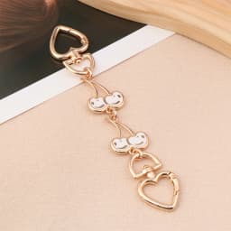 〔CC88〕1Piece Heart Buckle Cherry Bag Chain DIY Bag Strap Extension Replacement ,Women's Bag Decoration