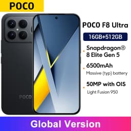 POCO F8 Ultra Global Version Snapdragon 8 Elite Gen 5 NFC 50MP camera 6.9" 120Hz display 6500mAh battery Smartphone