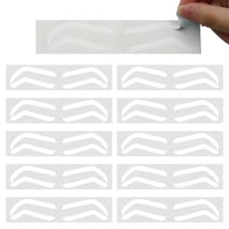 2024 Disposable Eyebrow Design Stencil Eyebrow Tint Airbrush Auxiliary Sticker for Brows Shaping with Single EyebrowsType Option