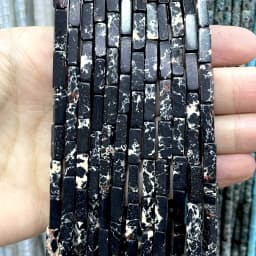 4*13MM Natural Stone Square Aventurine Tiger Eye Agates Crystal Jades Spacer Beads For Jewelry Making DIY Bracelet Accessories