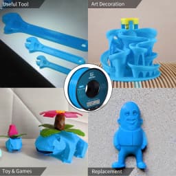 Geeetech ABS+ 3D Filament 1.75mm 1KG Plastic, 3D Printer Material, Tangle-Free, Non-Toxic, Vacuum Packaging