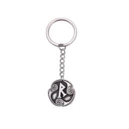 EUEAVAN Retro Mysterious 24 Runes Keychain Norse Viking Jewelry Courage Charm Letter Amulet Keyring for Women Men Accessories