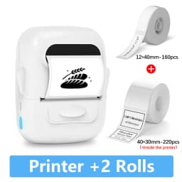 Marklife P50 Mini Label Printer Support Portable Thermal Printer Self-adhesive Labels Printer Tag Stickers Maker Or 1 Roll Label