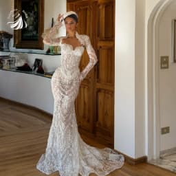 VeraNova Customized Luxury Mermaid Lace Wedding Dresses Off Shoulder Detachable Train Woman Bridal Gowns vestidos de noiva