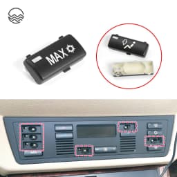 14pcs/set Car Climate Control Air Conditioning Switch Button Covers for BMW 5 Series E39 X5 E53