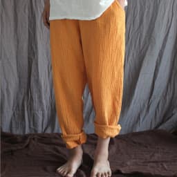 Women Spring Cotton linen Pants Plus size pencil Pants with PocketsTrousers Casual Pleated Vintage ropa coreana mujer