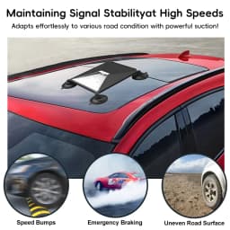 2-in-1 Starlink Mini Car Mount Protect Silicone Case for Starlink Mini with Suction Cup Roof Mount Cover for Sunroof Window RV